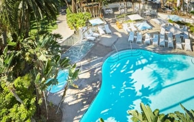 The exterior of Fairmont Miramar Hotel & Bungalows