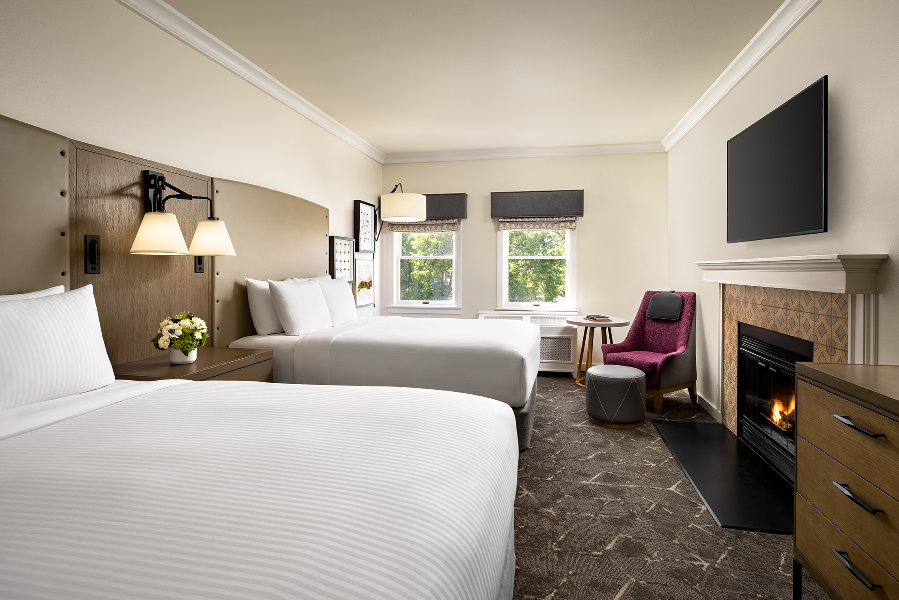 Deluxe Fireplace Room at Fairmont Sonoma